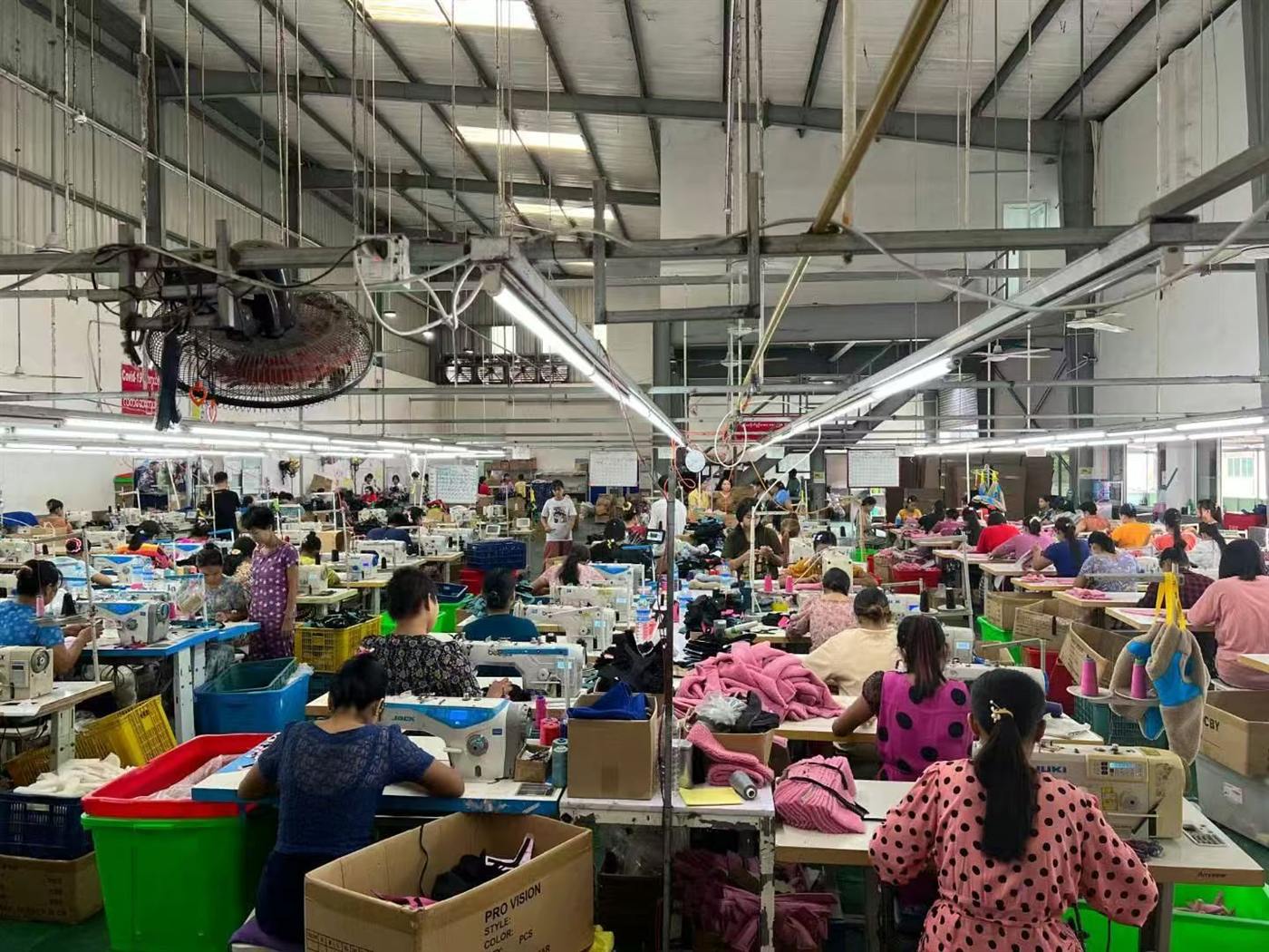 Yangon sewing lines