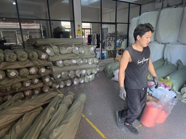 Fabric intake & packing